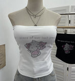 Hot Diamond Tector Tset Coat Outside Wearing Bra Mat Babes Wrapped Bra Short Open Umbilly Printed Vest 8031 HZ1208