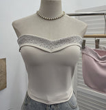 Design Sense Of Small Heavy Industry Drilled With Chest Pad Inside The Bottom Of The Coat Short Vest Woman 8029 HZ1208