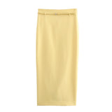 Autumn New With Belt Sleeveless Top 5030737 Midi Skirt 4391522 HZ1208