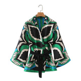 2025 Women's Bow Dress Printed Shirt 21162 HZ1208