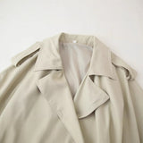 Women's Clothing 2025 Summer New Temperament Fashion With Belt Long Sleeves With Short Windcoat 4749847 HZ1208