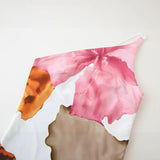 INS Women's Sexy One-Shoulder Super Long Sling Skirt Hem Lotus Edges HZ1208