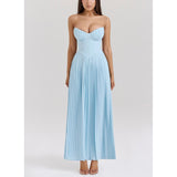 Sexy Women's New Sexy Breast-Wearing Shoulder-Folded Dress HZ1208