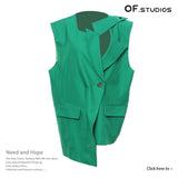 Autumn/Winter 2025 OVERSIDE Personality Irregular Small Vest Coat 1467 HZ1208