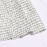 A-Word Bleed Dress Woman 2025 Winter New Korean Version Of The Splicing Double Buckle Pressure Folding Anti-Light Skirt 8991 HZ1208