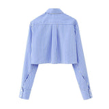 2025 Women's Long-Sleeved Pocket Dress Short Shirt 5421 HZ1208