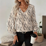 Spring 2025 New Temperament Elegant Long Sleeve Shirt Blouse HZ1208