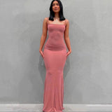 Thai Suspension Dress Women's Dresses 2025 Summer New Sexy Hottie Skinny Fishtails HZ1208