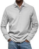2025 New Men's Casual Long-Sleeved Button-Down Shirt HZ1208