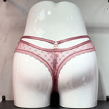 Ribbon Hanging Lady T-Shirt T-Shirt T-Shirt Love Lace Cotton Trousers Low-Waisted T-Shirt HZ1208