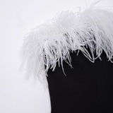 Women's New One-Word Collar Elastic Sexy Hot Babes Dress HZ1208