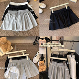 Ballet Style ³é³é³éÉþ Sports Skirt Women's Summer Model 2025 High-Waisted Wide Leg Trousers With Inner Lining Half Skirt HZ1208