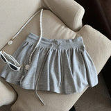 Ballet Style ³é³é³éÉþ Sports Skirt Women's Summer Model 2025 High-Waisted Wide Leg Trousers With Inner Lining Half Skirt HZ1208