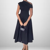 Spring 2025 New Elegant Fashion Temperament Collar Slim Long Dress HZ1208