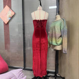 Sexy Women's New Sleeveless Shoulder-Meared Waist Babes Dress HZ1208