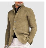 Fashion New Products - Dress Men's Casual Long-Sleeved Pure Color Knit Coat Men's Coat HZ1208