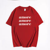 Hot Ins Wind Printing T-Shirts For Women's Summer New Loose Round-Neck Cotton Short-Sleeved Top HZ1208