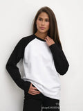 Shoulder Long-Sleeved T-Shirt Women 2025 Spring And Autumn Bumping Tie-Up Bottom Shirt Loose Round-Neck Cotton Top HZ1208