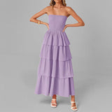 Spring 2025 New Women's Temperament Fashion Thromboic Long Dress Women HZ1208