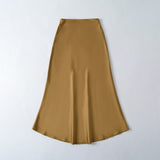 9225-1 Spring New Silk-Skinty Texture Slimming Skirt HZ1208
