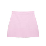 Z Spring 2025 New Women's Short-Sleeved Simple Fashion Knitted Jacket Skirt 1822025 1822025 HZ1208