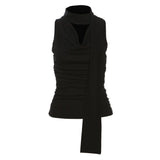 2025 Spring And Summer New High-End Sexy Inside Sexy Neck Ribbon Design Sling Vest Woman HZ1208