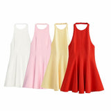Summer New Wave Swing Hanging Neck Dress 2858777 HZ1208