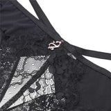 Squeak Low-Waisted T-Trousers Sexy Trousers Cotton Crotch Breathable Fine Strip Metal Hanging Water Drill Tong Trousers HZ1208