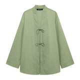 Women's Women's Cotton T-Shirted And Coated High-Waist Broad Leg Trousers Casual Set HZ1208