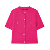 Z Spring 2025 New Women's Short-Sleeved Simple Fashion Knitted Jacket Skirt 1822025 1822025 HZ1208