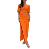 Spring 2025 New Women's Temperament Solid Color Tie With Lumbar Collar Open Dress Women 661 HZ1208