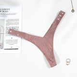 Heart-Shaped Water Drill English Letter Loose With Sexy Trousers T Trousers Comfortable Ice Silk Thongs Ladies Trousers HZ1208