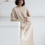 Hot Sales Of Solid Color Round-Neck Sweater Women 2025 Burst Soft Knitted Top HZ1208