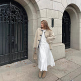 New Women's French-Style Medard Vintage Fur Jacket Coat HZ1208