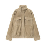 New Suede With Loose Leather Coat In Autumn 4341770 HZ1208