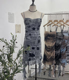 Real Shooting Sexy Sling Dress Girl Summer Babes Thin With Chest Cushion Lotion Side Ribbon Mesh Vest Dress 66661 HZ1208