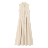 Spring New Dress Round Neckless Waistt Commuting Temperament 2902586 HZ1208