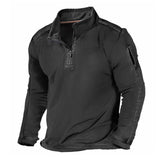 Spring And Autumn 2025 Men's T-Shirt Outdoor Zipper Pocket Long-Sleeved Jacket HZ1208