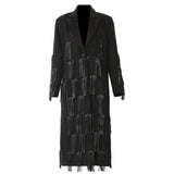25 New Personalized Pu Esso Dotted With Long Coat Coat 1724 HZ1208