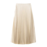 New Women's Clothing Simouflide Stew Stew Stew Folding Skirt High Waist-Hanging Long Dress HZ1208