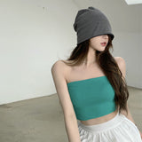 2025 New Summer Breast-Wear Thai Sexy Hottie Small Sling With Short Vest Women Wrapped In Pure Desire Top HZ1208