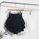 The Real Shot Of The Ballet Style White Fluffy Half Skirt Woman Loose High Waist Cake Skirt A Word Super Short Skirt 8879 HZ1208