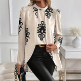 Women's Autumn And Winter Long-Sleeved Shirt New Elegant Top HZ1208