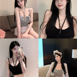 Small Strapping Thighs With Tying Hairs Sling Women's Summer Wear Design High-Waist Short Ins Super Fire Coat HZ1208