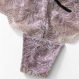 Sexy Three-Dimensional Lace T-Shirt Trousers Legs Around The Waist Delicate Embroidered Cotton Crotch Lady Thong HZ1208