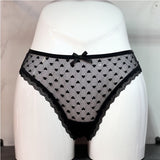After V Drowsing Hollow Lady T-Shirt T-Shirt Lace Trousers Love Lace Cotton Crotch Large-Size Thong Trousers Low-Rise Trousers HZ1208