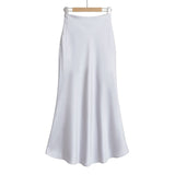 Long Body Repair Spring New Repair Super High-Waist Super Fairy Half-Body Skirt HZ1208