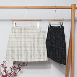 Physical Shop Recommended Autumn And Winter Coarse Flowers Of The Semi-Body Skirt High Waist Thin Anti-Walking A Word Ass Short Skirt 8893 HZ1208