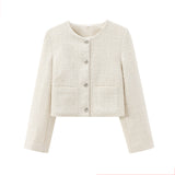 Autumn New Coarse Spinning Round Collar With Small Fragrant Short Coat 1195099 HZ1208