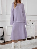 New Elegant Knitted Suit Women's Shoulder Sweater Tops In Autumn And Winter 2025 HZ1208